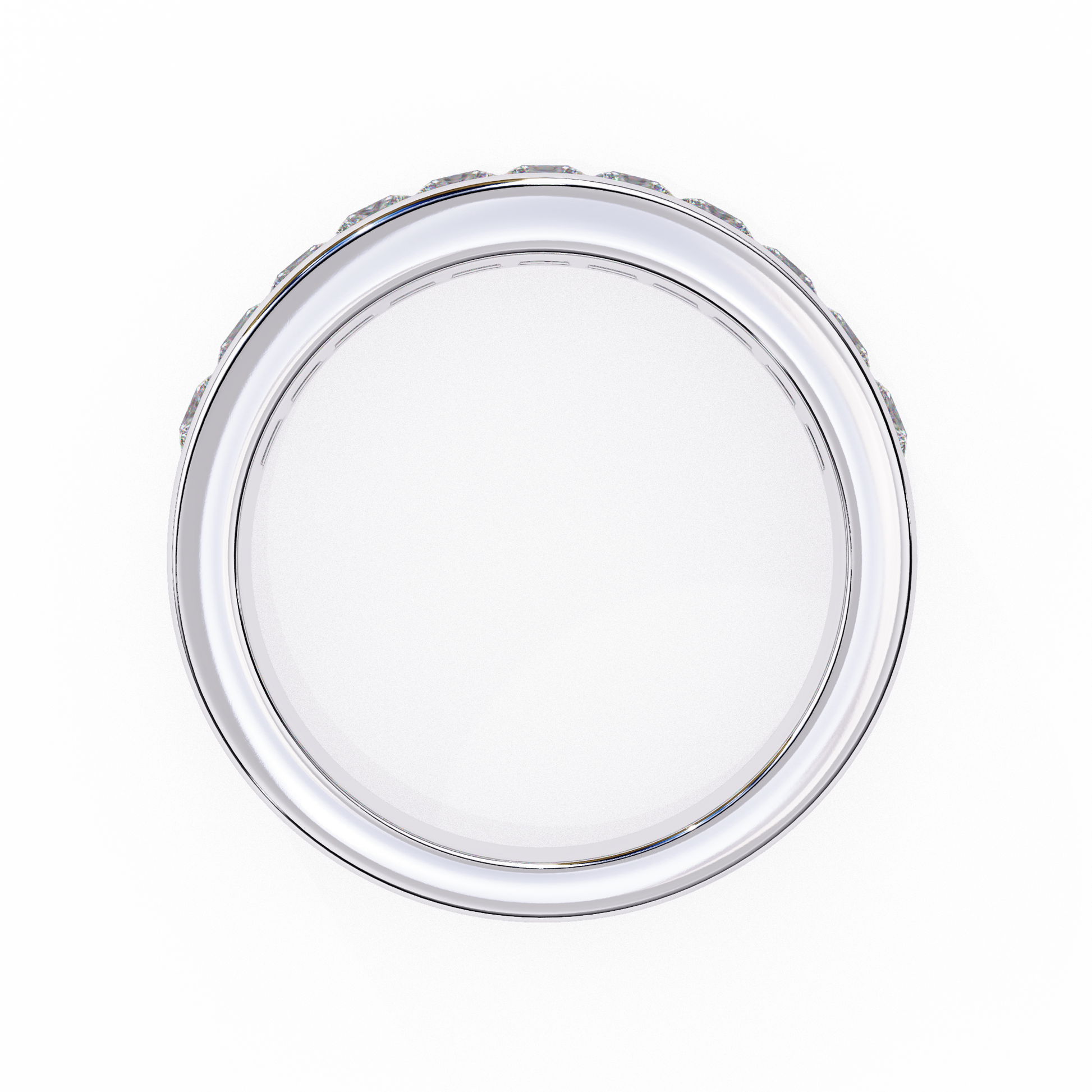 Eternal Channel Diamond Band White Gold