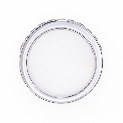 Eternal Channel Diamond Band White Gold