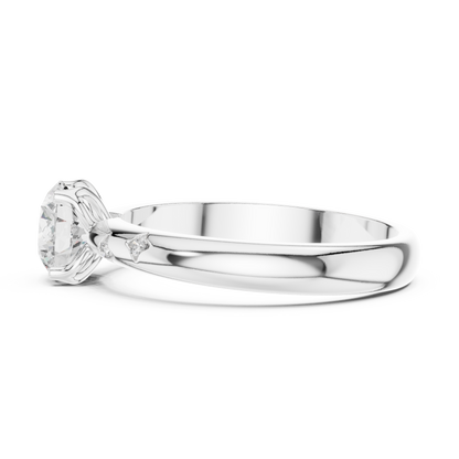 Celestial Star-Set Diamond Solitaire Ring