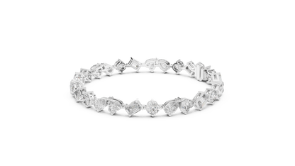The Multi-Shape Fancy Cut Diamond Tennis Bracelet