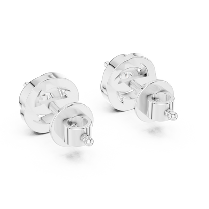 Marquise Diamond Regal Halo Stud Earrings