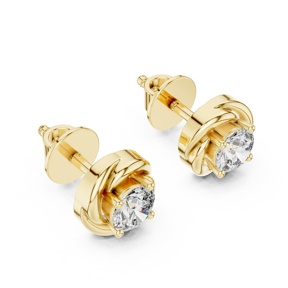 Marquise Diamond Regal Halo Stud Earrings