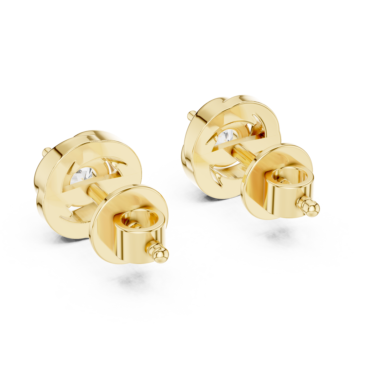 Marquise Diamond Regal Halo Stud Earrings