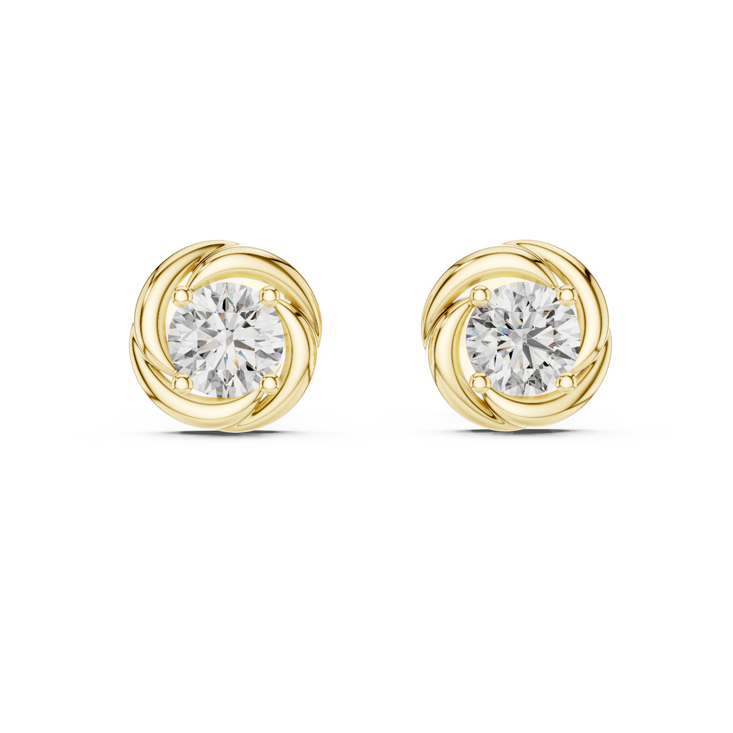 Marquise Diamond Regal Halo Stud Earrings