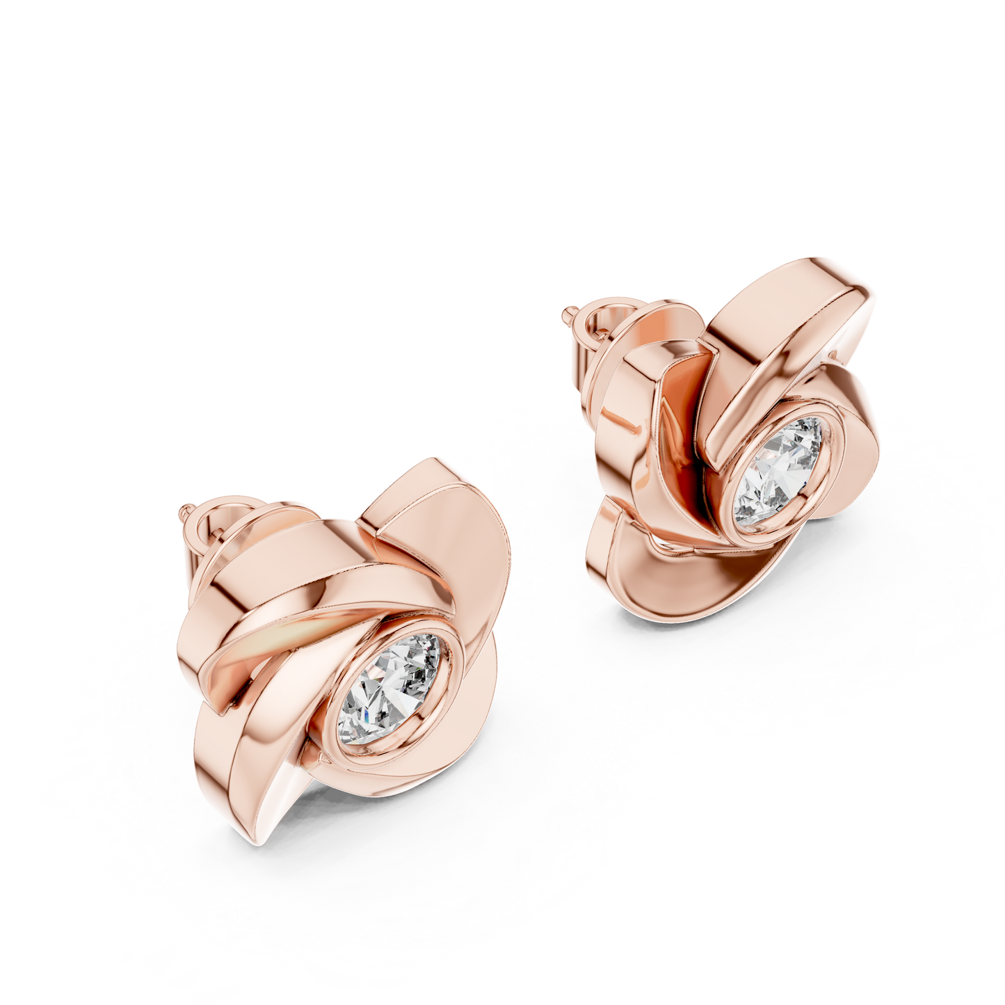 Emerald-Cut Diamond Art Deco Halo Studs