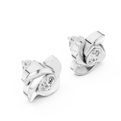 Emerald-Cut Diamond Art Deco Halo Studs