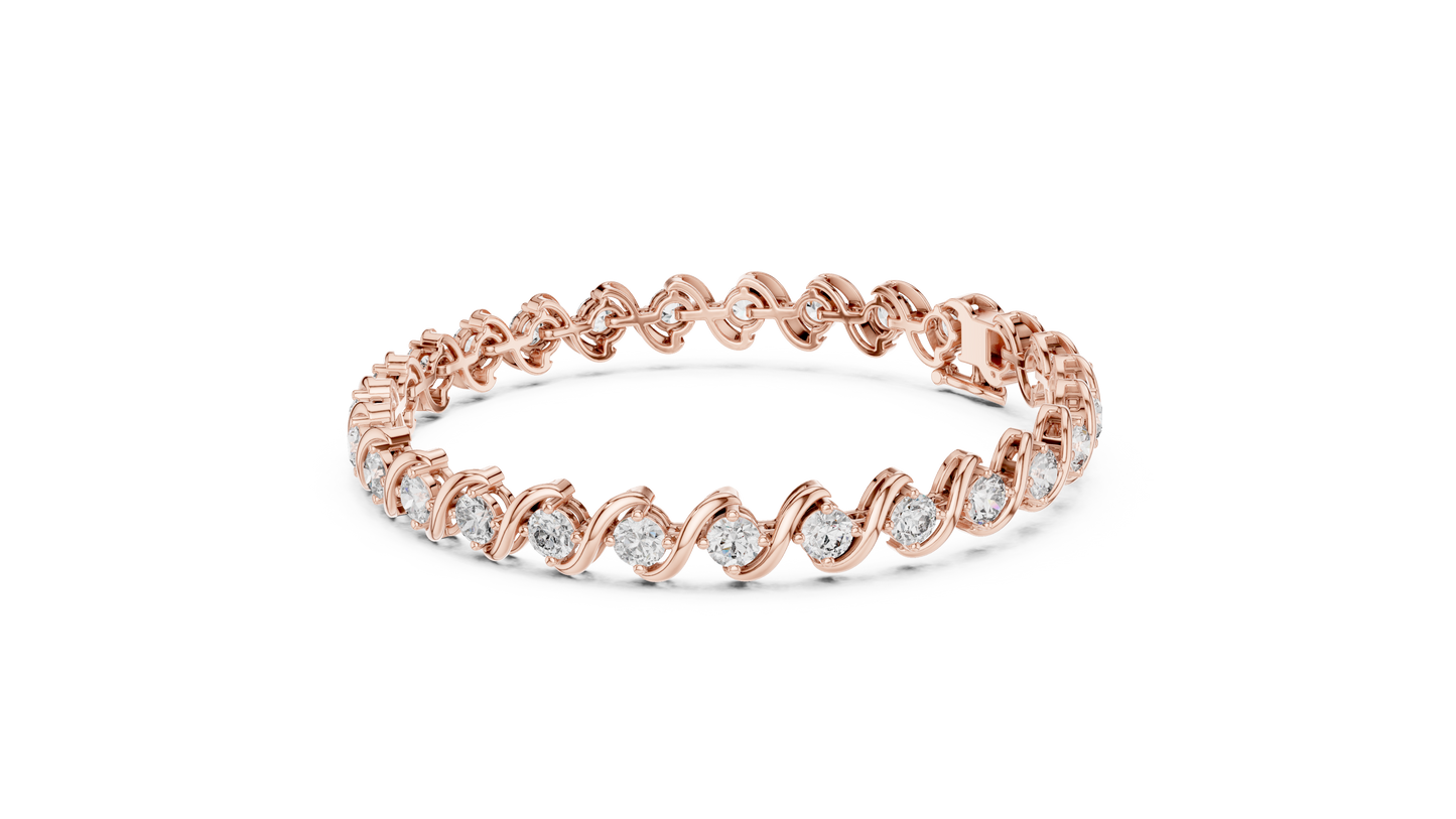 The Classic S-Link Diamond Tennis Bracelet