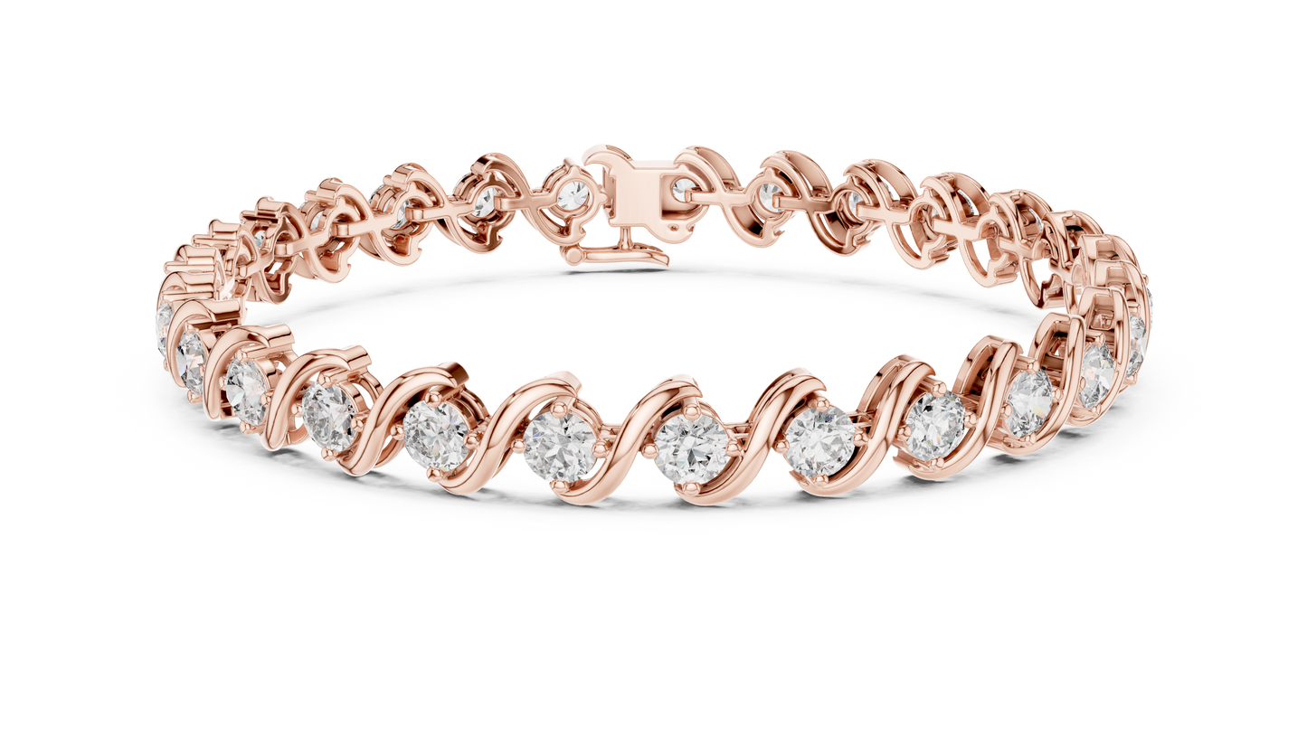 The Classic S-Link Diamond Tennis Bracelet
