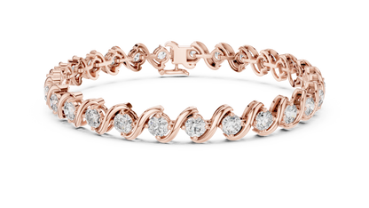 The Classic S-Link Diamond Tennis Bracelet