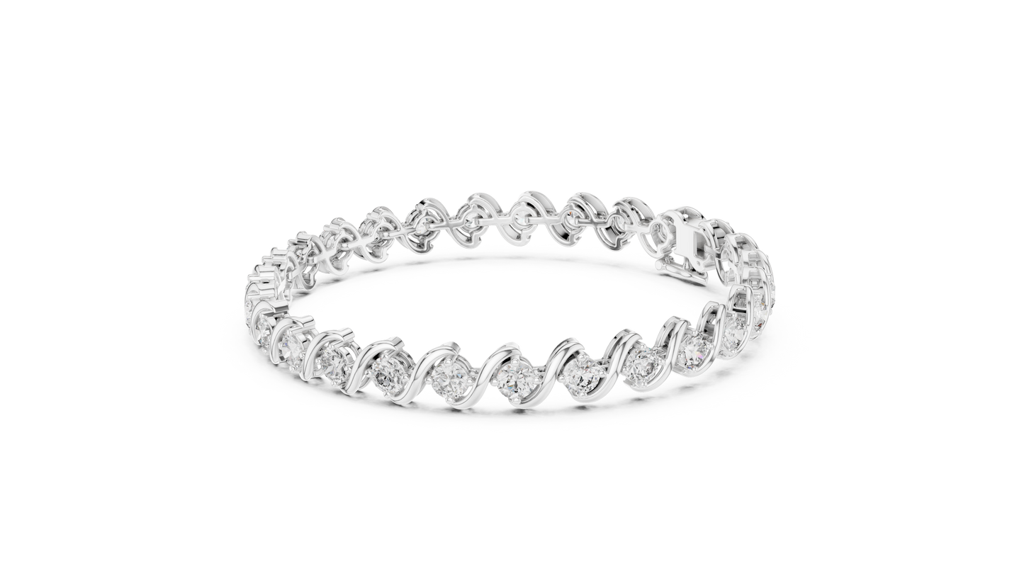 The Classic S-Link Diamond Tennis Bracelet