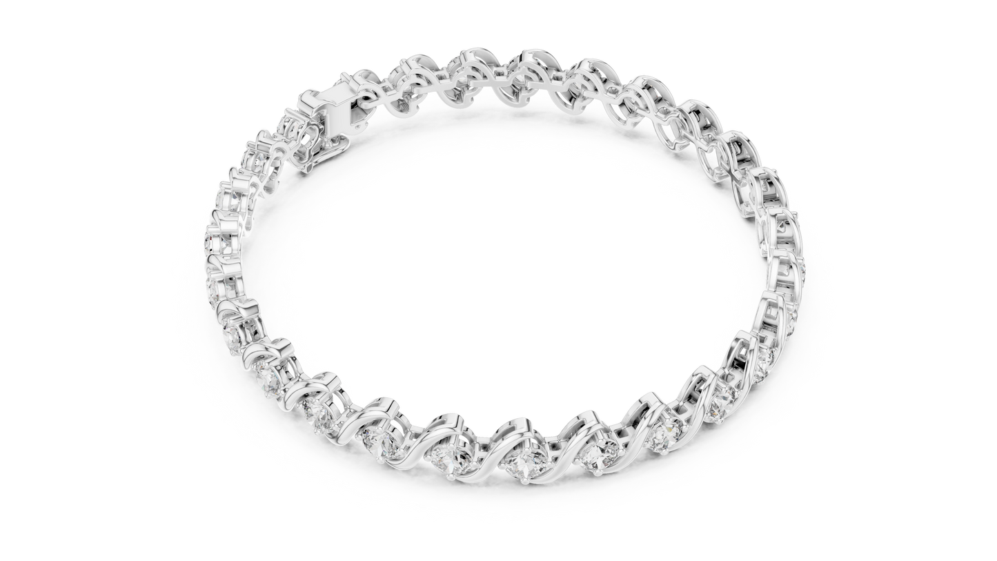 The Classic S-Link Diamond Tennis Bracelet