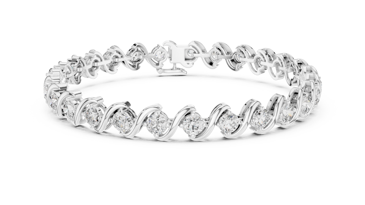 The Classic S-Link Diamond Tennis Bracelet