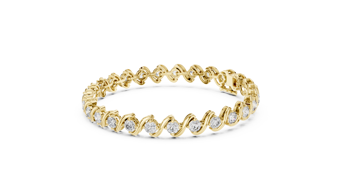 The Classic S-Link Diamond Tennis Bracelet