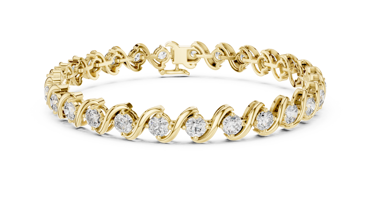 The Classic S-Link Diamond Tennis Bracelet