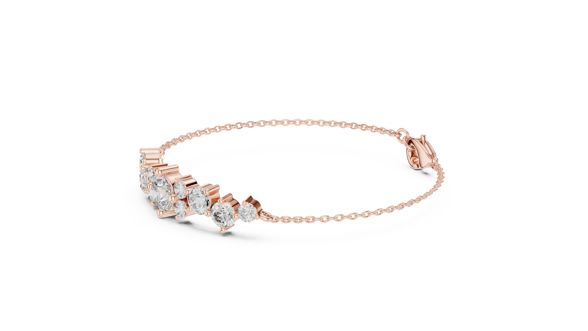 Elegant Diamond Chain Bracelet for Women