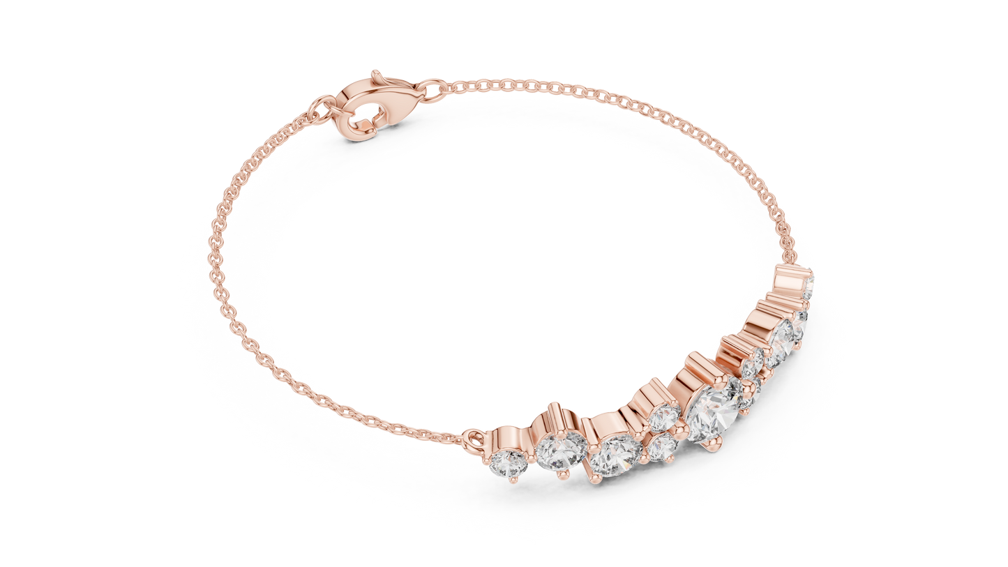 Elegant Diamond Chain Bracelet for Women