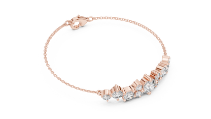 Elegant Diamond Chain Bracelet for Women
