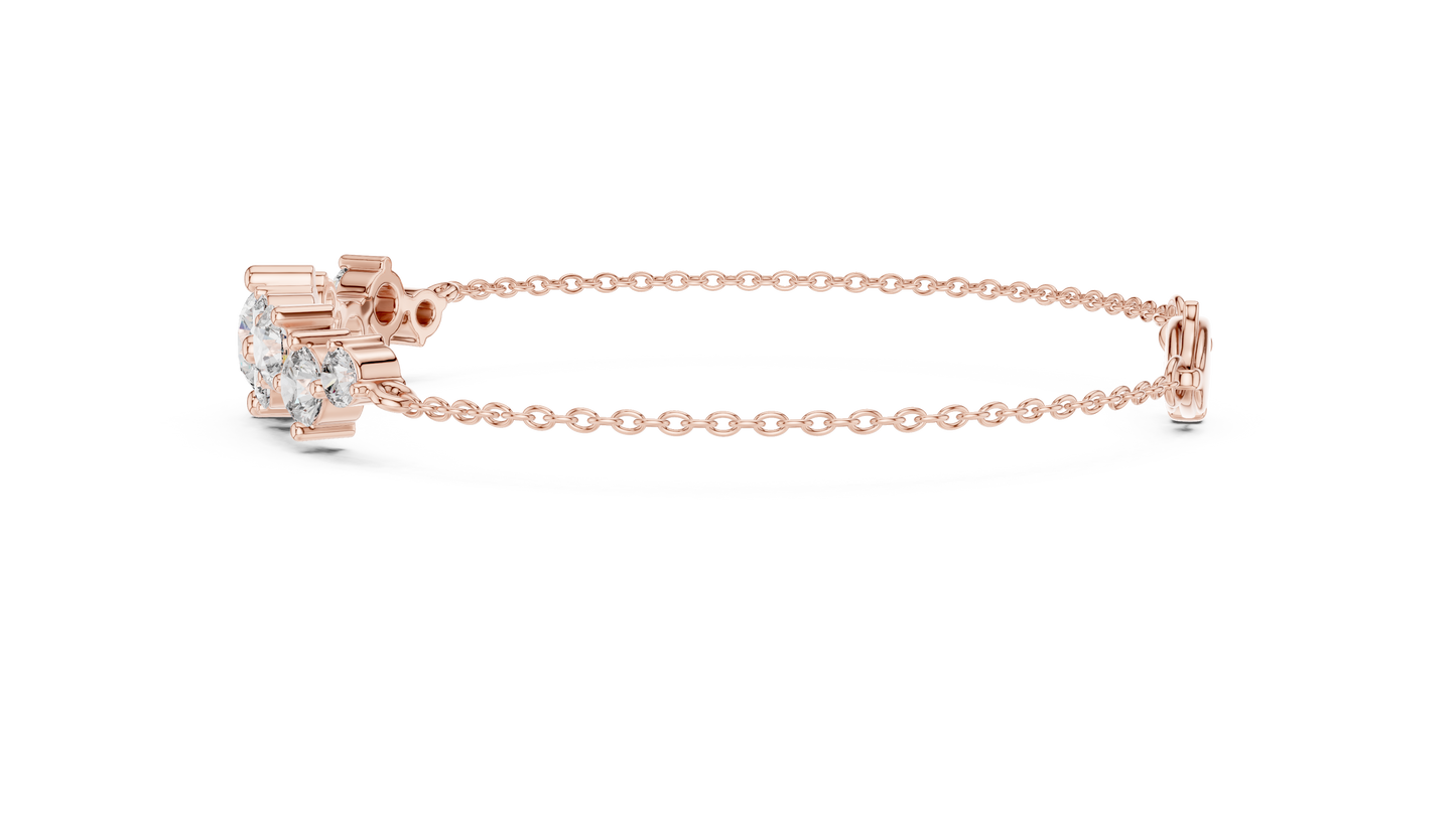 Elegant Diamond Chain Bracelet for Women