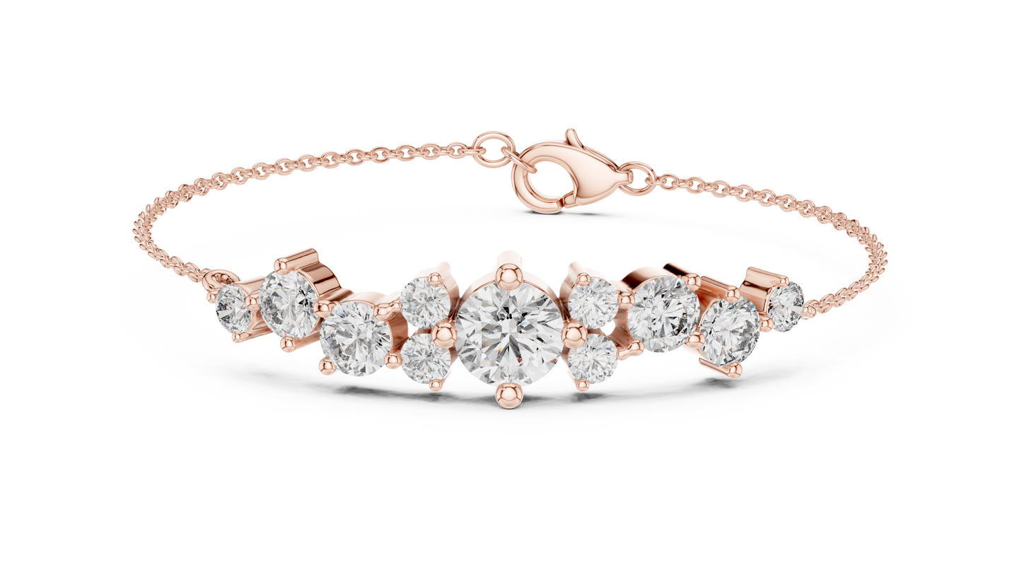 Elegant Diamond Chain Bracelet for Women