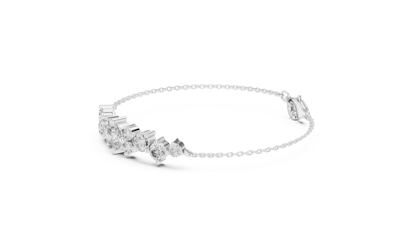 Elegant Diamond Chain Bracelet for Women