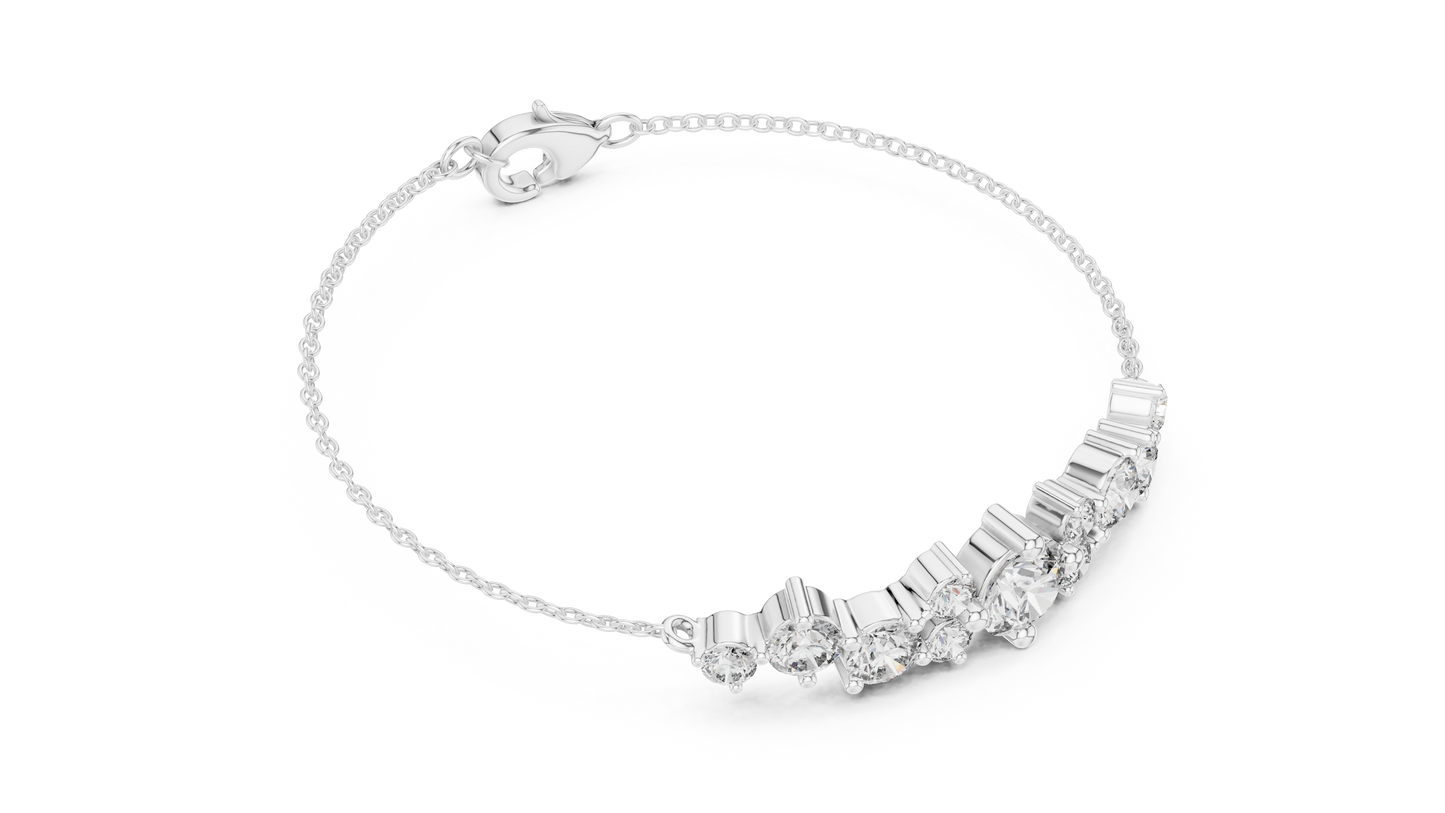 Elegant Diamond Chain Bracelet for Women