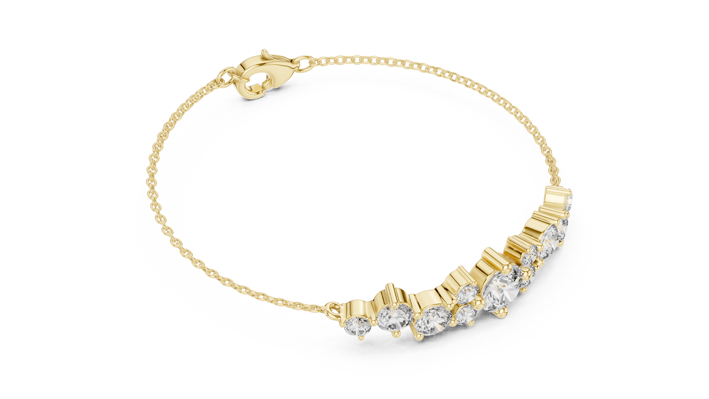 Elegant Diamond Chain Bracelet for Women