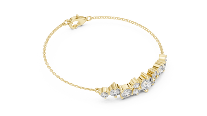Elegant Diamond Chain Bracelet for Women