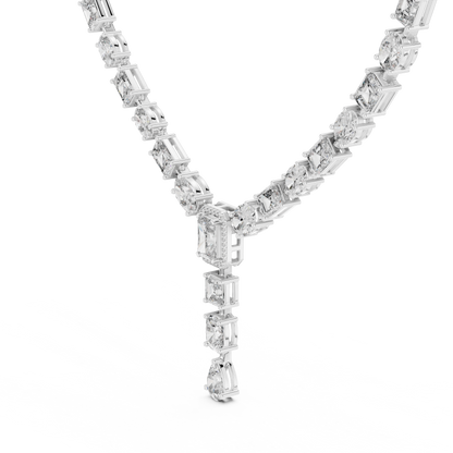 Diamond Link Drop Necklace