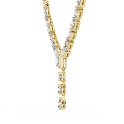Diamond Link Drop Necklace