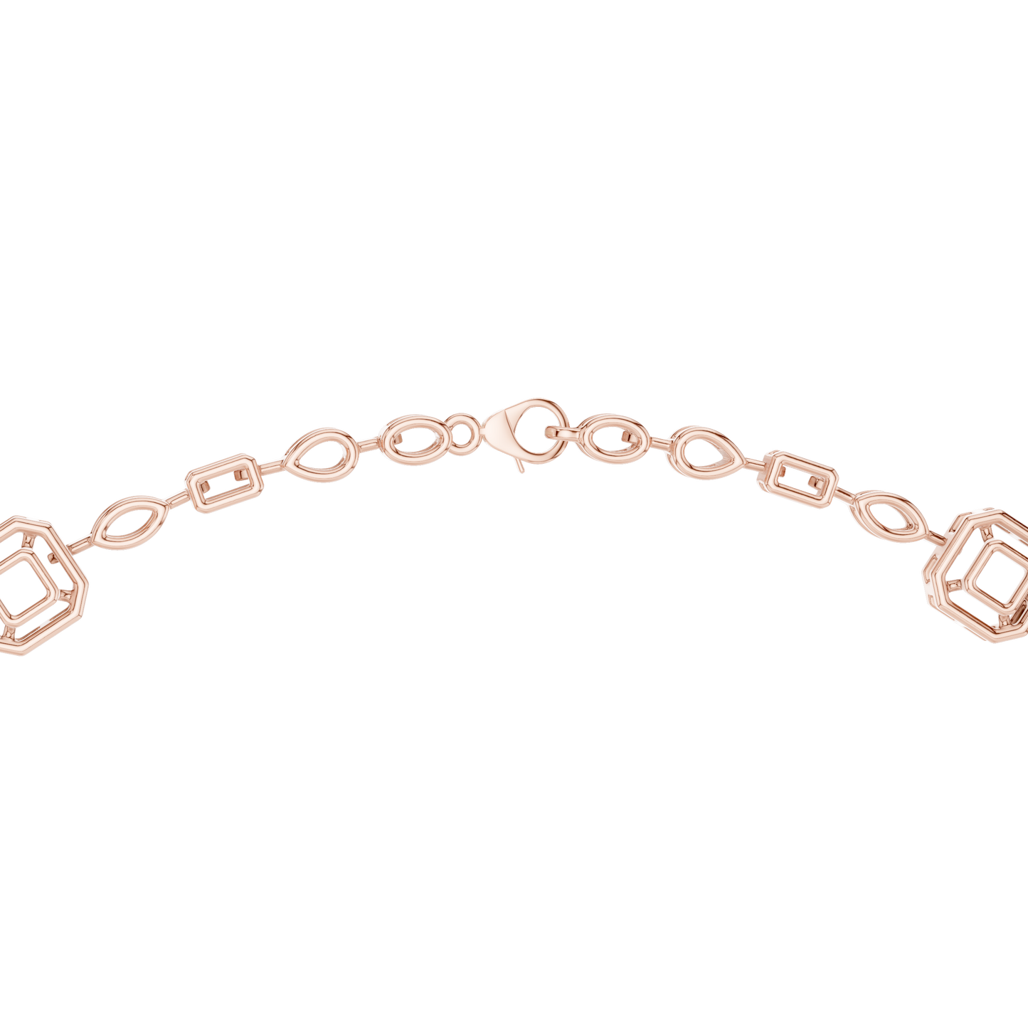 Elegant Diamond Drop Necklace with Oval Pendant