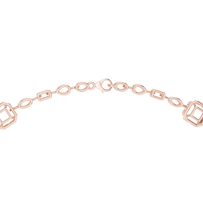 Elegant Diamond Drop Necklace with Oval Pendant