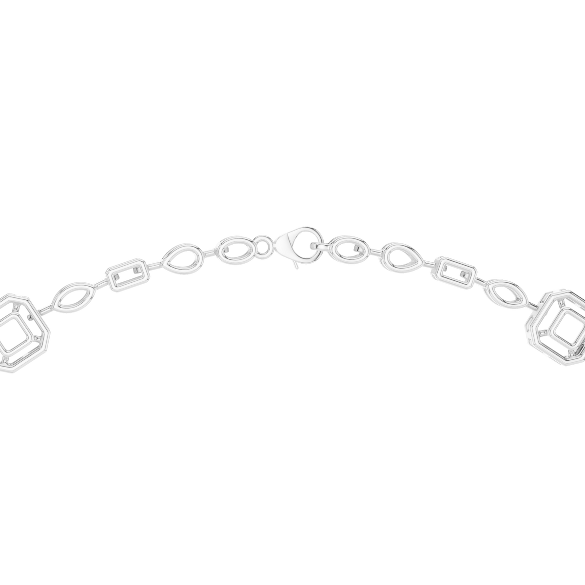 Elegant Diamond Drop Necklace with Oval Pendant