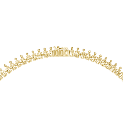 Blue Sapphire Diamond Fringe Statement Necklace