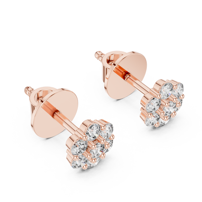 Diamond Flutter Butterfly Stud Earrings