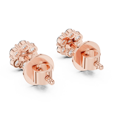 Diamond Flutter Butterfly Stud Earrings