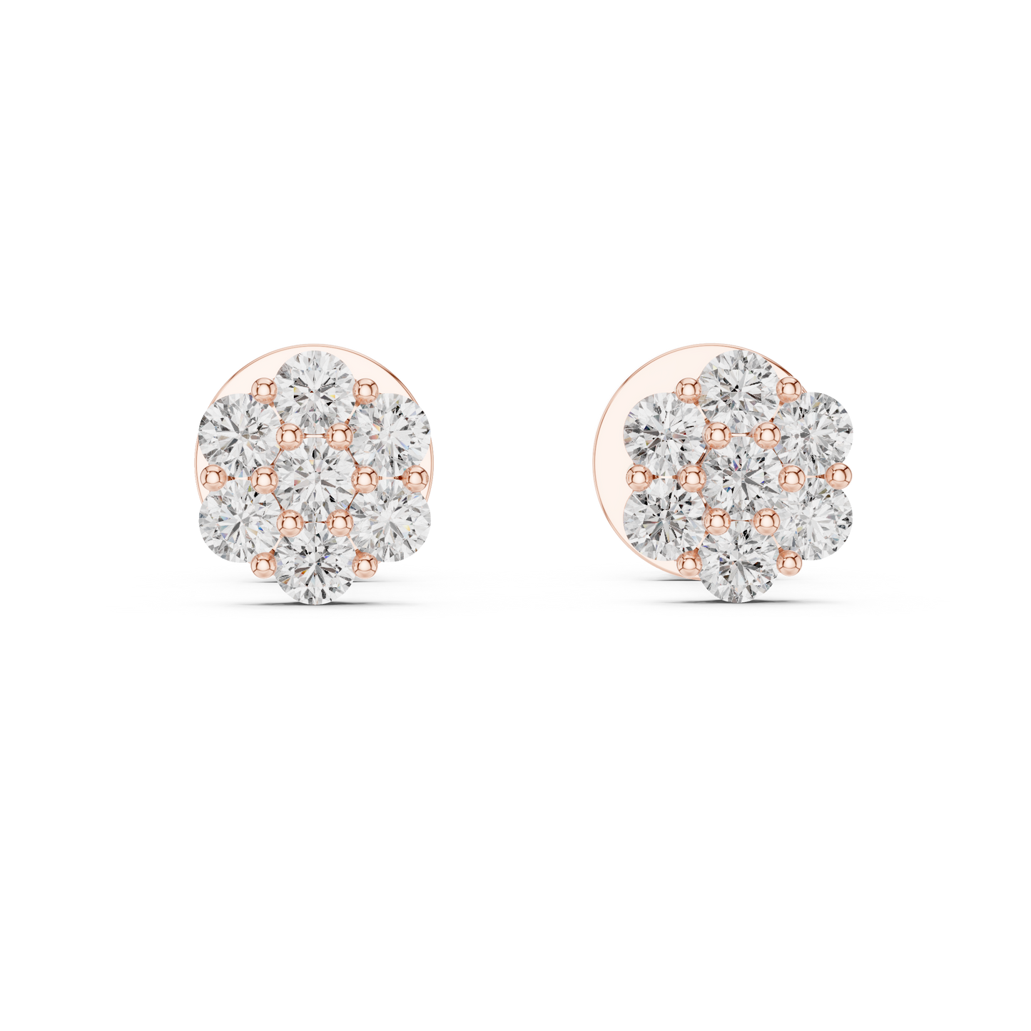 Diamond Flutter Butterfly Stud Earrings
