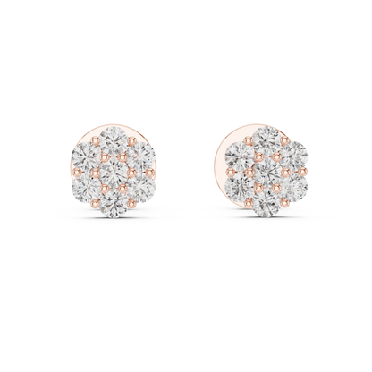 Diamond Flutter Butterfly Stud Earrings