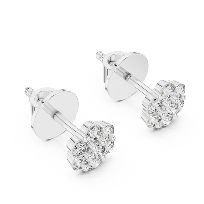 Diamond Flutter Butterfly Stud Earrings