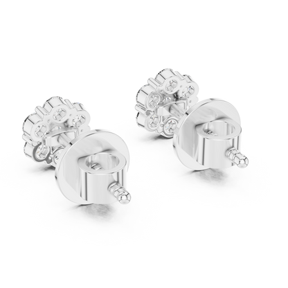 Diamond Flutter Butterfly Stud Earrings