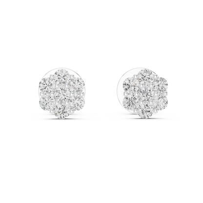 Diamond Flutter Butterfly Stud Earrings