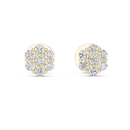 Diamond Flutter Butterfly Stud Earrings