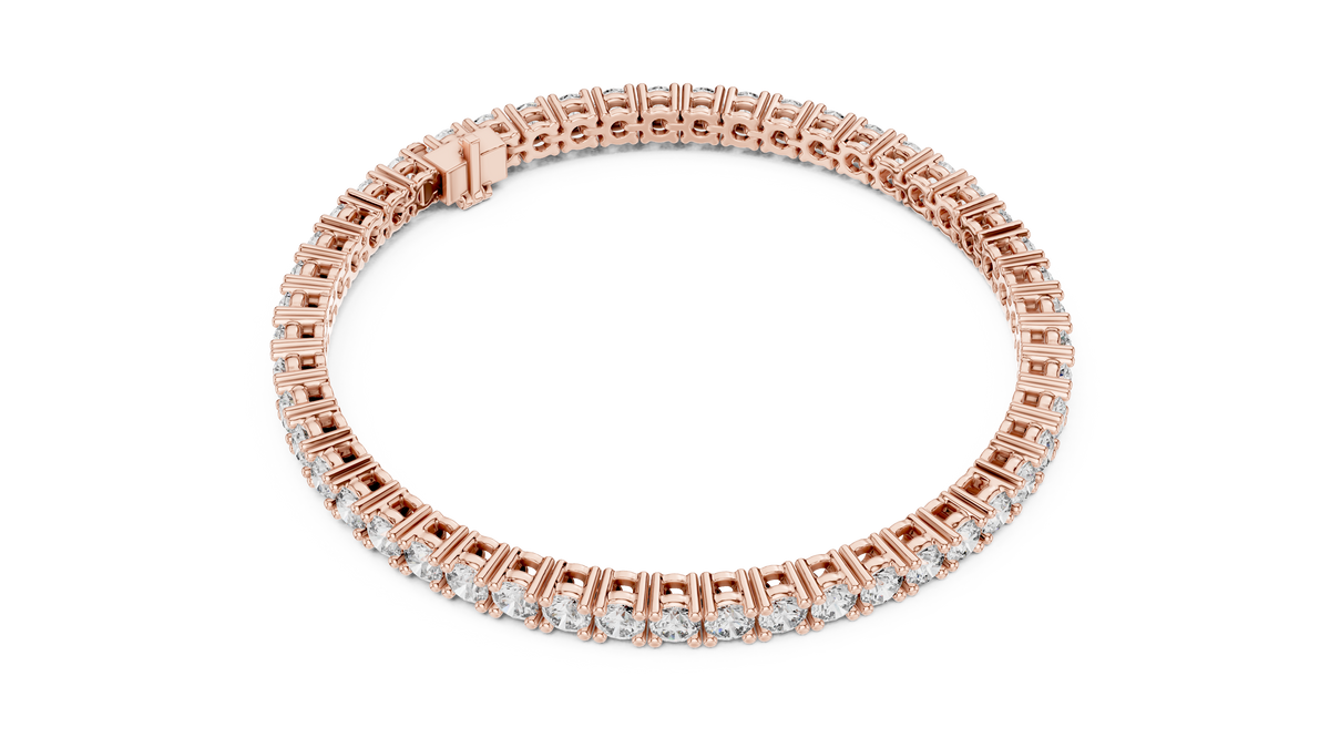 Eternal Spark Diamond Tennis Bracelet Rose Gold
