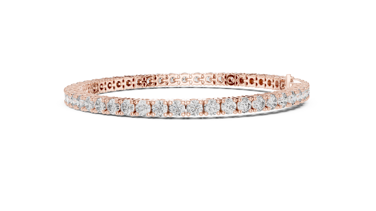 Eternal Spark Diamond Tennis Bracelet Rose Gold