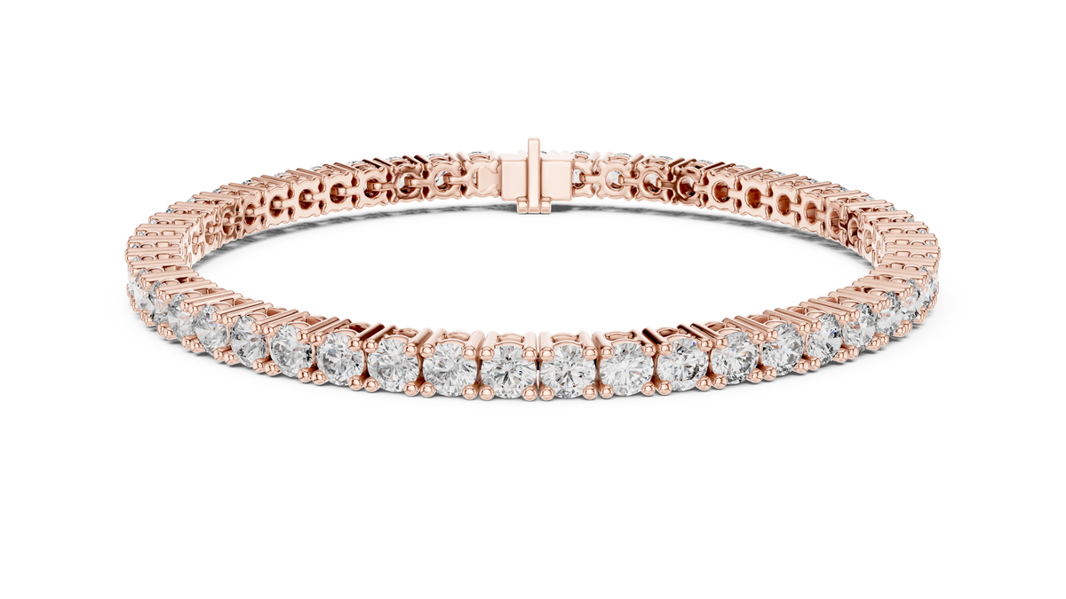 Eternal Spark Diamond Tennis Bracelet Rose Gold