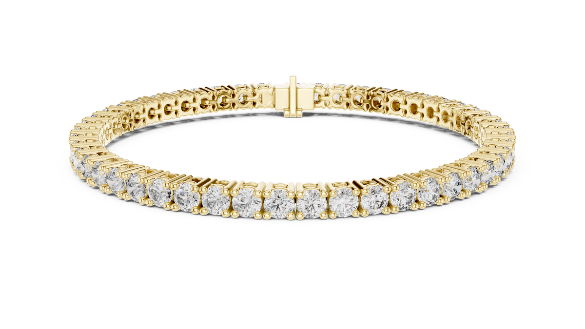 Eternal Spark Diamond Tennis Bracelet Yellow Gold