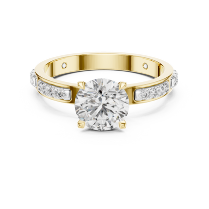 The Serenity Channel-Set Solitaire Engagement Ring