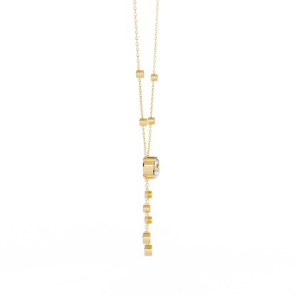 Cascade Drop Necklace Yellow Gold