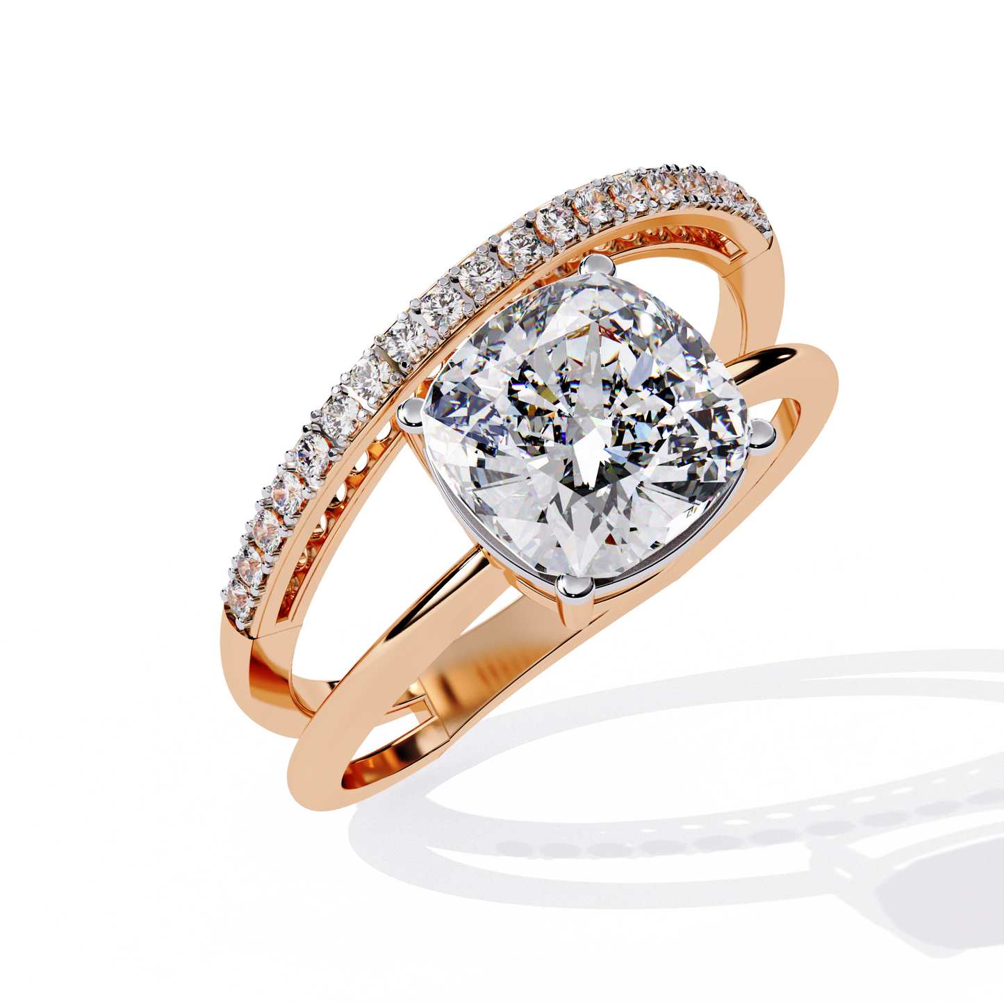 Radiant Embrace Diamond Ring