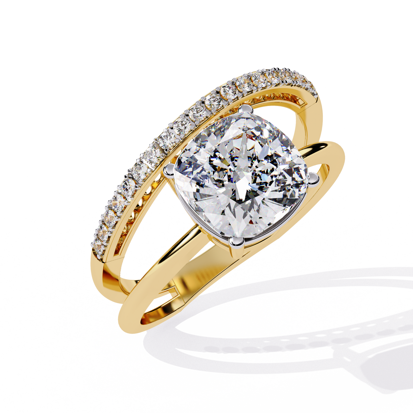 Radiant Embrace Diamond Ring