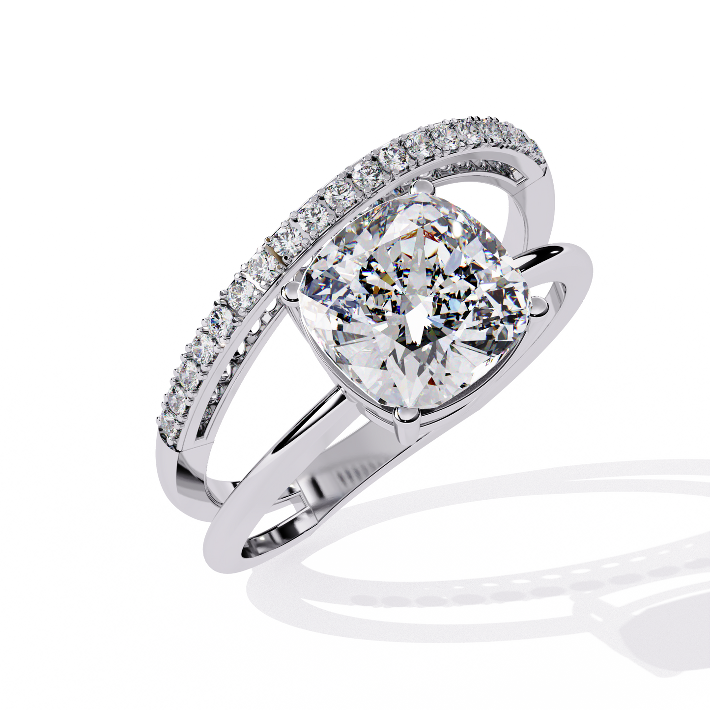 Radiant Embrace Diamond Ring